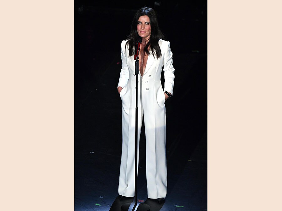 Paola Turci in Dsquared2 (Ansa / Ettore Ferrari) 