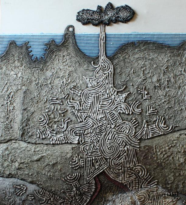 Tullio Pericoli - Focolaio sismico - 1971- particolare