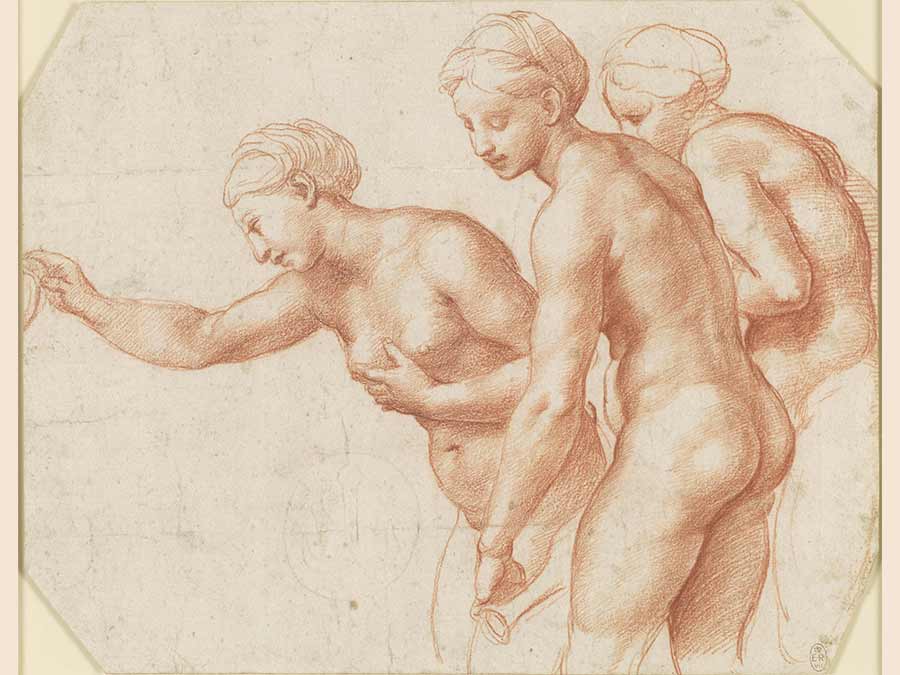 Raphael, The Three Graces (Royal Collection Trust/© Her Majesty Queen Elizabeth II 2019)