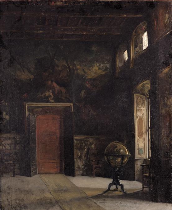 Gioacchino Banfi (1851-1885). Sala del Palazzo Verri a Milano, 1870, Olio su tela, cm 105 × 80,5 Milano, Galleria d'Arte Moderna (photo © Mauro Ranzani)