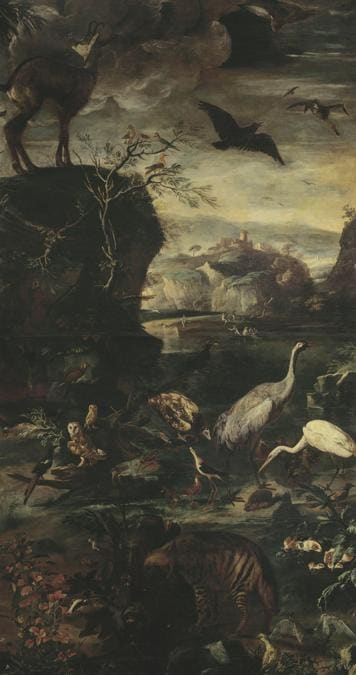 Anonimo olandese, Pandolfo Reschi (1640-1696), Livio Mehus (1627-1691), Ciclo di Orfeo (dettaglio), 1675-1680 circa, olio su tela, Milano, Pinacoteca del Castello Sforzesco (in deposito a Palazzo Sormani, sala del Grechetto e sala dei Putti) (© Comune di Milano-Tutti i diritti riservati)