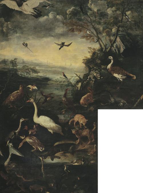 Anonimo olandese, Pandolfo Reschi (1640-1696), Livio Mehus (1627-1691), Ciclo di Orfeo (dettaglio), 1675-1680 circa, olio su tela, Milano, Pinacoteca del Castello Sforzesco (in deposito a Palazzo Sormani, sala del Grechetto e sala dei Putti) (© Comune di Milano-Tutti i diritti riservati)
