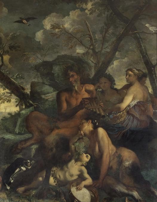Anonimo olandese, Pandolfo Reschi (1640-1696), Livio Mehus (1627-1691), Ciclo di Orfeo (dettaglio), 1675-1680 circa, olio su tela, Milano, Pinacoteca del Castello Sforzesco (in deposito a Palazzo Sormani, sala del Grechetto e sala dei Putti) (© Comune di Milano-Tutti i diritti riservati)