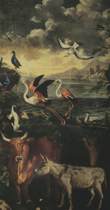 Anonimo olandese, Pandolfo Reschi (1640-1696), Livio Mehus (1627-1691), Ciclo di Orfeo (dettaglio), 1675-1680 circa, olio su tela, Milano, Pinacoteca del Castello Sforzesco (in deposito a Palazzo Sormani, sala del Grechetto e sala dei Putti) (© Comune di Milano-Tutti i diritti riservati)