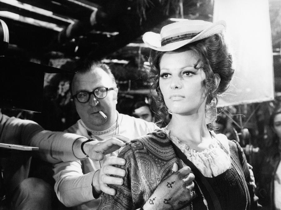 Sergio Leone e Claudia Cardinale (Afp)