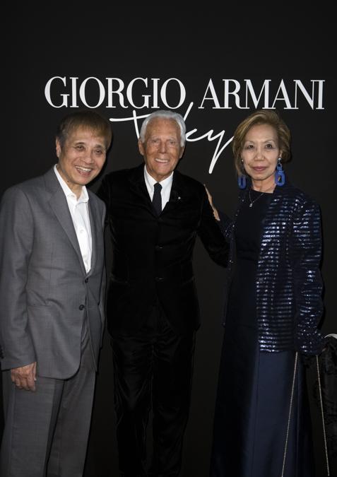Giorgio Armani, Tadao Ando e Yumiko (credit SGP)