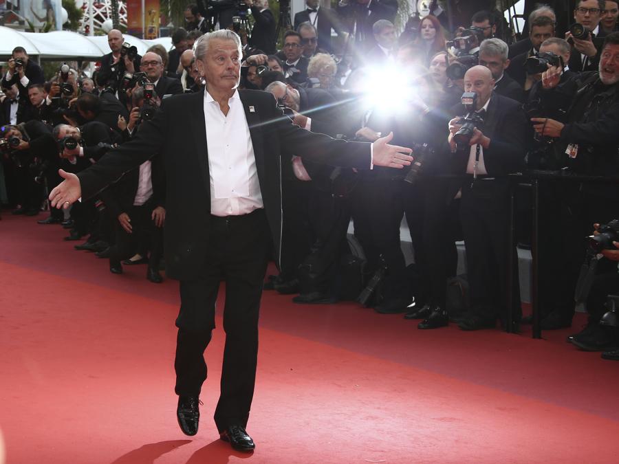 Alain Delon a Cannes . (Photo by Joel C Ryan/Invision/AP)