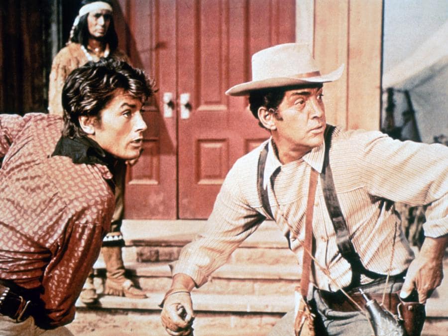 «Texas, oltre il fiume» del 1966 di Michael Gordon, con Alain Delon e Dean Martin. (COLLECTION CHRISTOPHEL © Universal Pictures)
