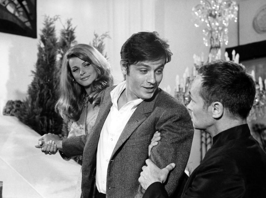 «Diabolicamente tua» del 1968, di Julien Duvivier, con Alain Delon, Senta Berger e Peter Mosbacher. (COLLECTION CHRISTOPHEL © Comacico / Eichberg Film / Igor Film)