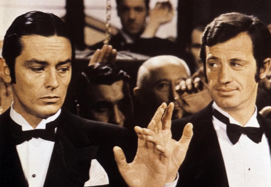 «Borsalino» del 1970 di Jacques Deray con Alain Delon e Jean Paul Belmondo. (Collection Christophel © Adel Productions / Marianne Productions / Mars Film )