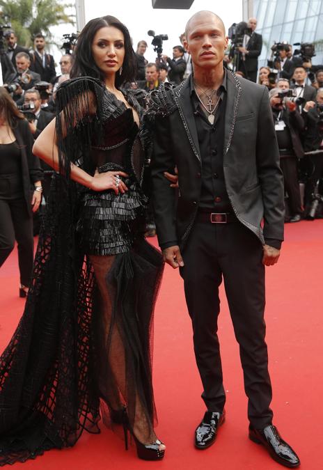 Jeremy Meeks e Andreea Sasu (EPA/JULIEN WARNAND)