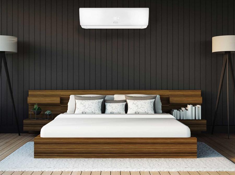 Argo Clima, Ecolight, split per ambienti sino a 25 mq, con refrigerante ecologico R32, con un raffreddamento rapido, possibilità di concentrare l'aria fresca cverso una zona; ha 4 velocità e la possibilità di spegnere il display durante la notte.