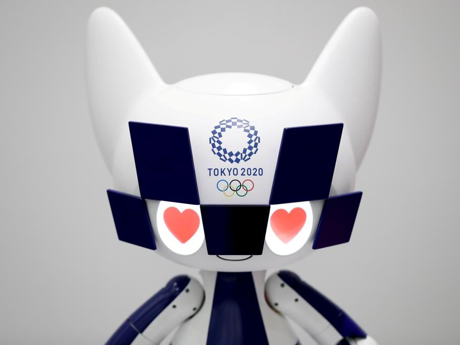 Toyota Motor Corporation presenta  Miraitowa, il robot-mascotte dei giochi Olimpici di Tokyo 2020 (REUTERS/Issei Kato)