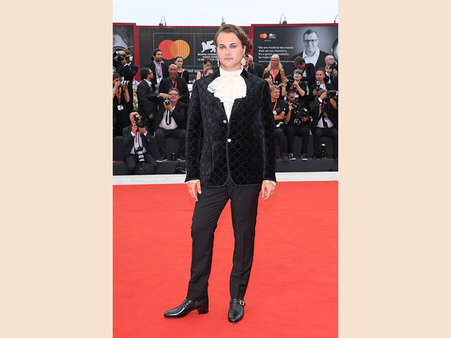 Milovan Farronato in Gucci (Photo by Daniele Venturelli/WireImage )