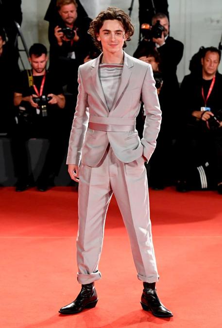Timothee Chalamet in Haider Ackermann