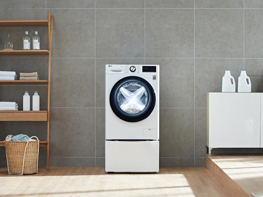 Lg AI DD Washing Machine, con il pulsante Dash, che riordina detersivi e additivi