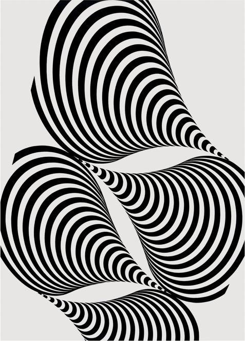 Franco Grignani, Diacronica 2T, Olio su tela, 134x96 cm, 1965 (Collezione Lorenzelli Arte, Milano)