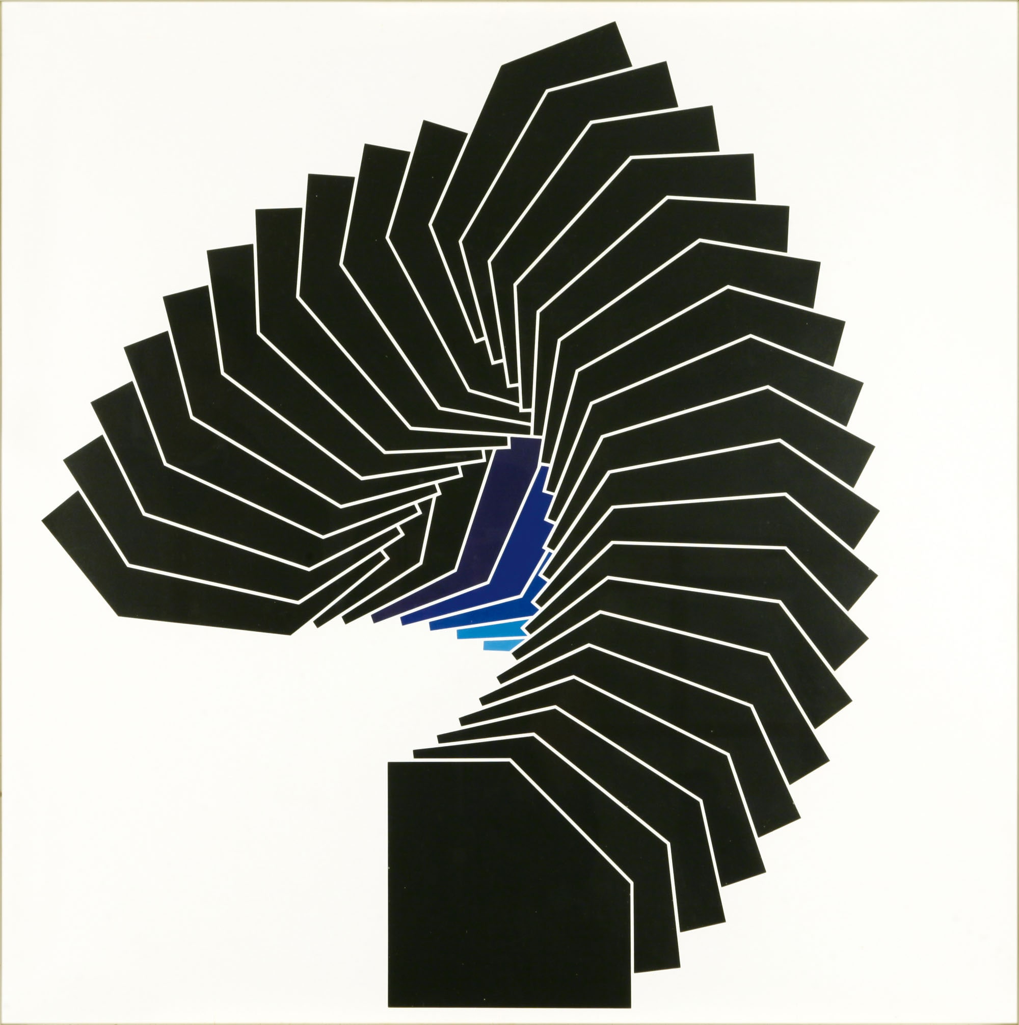 Franco Grignani, Periodica 159, acrilico su cartoncino, 70x70 cm, 1967 (Collezione Lorenzelli Arte, Milano)