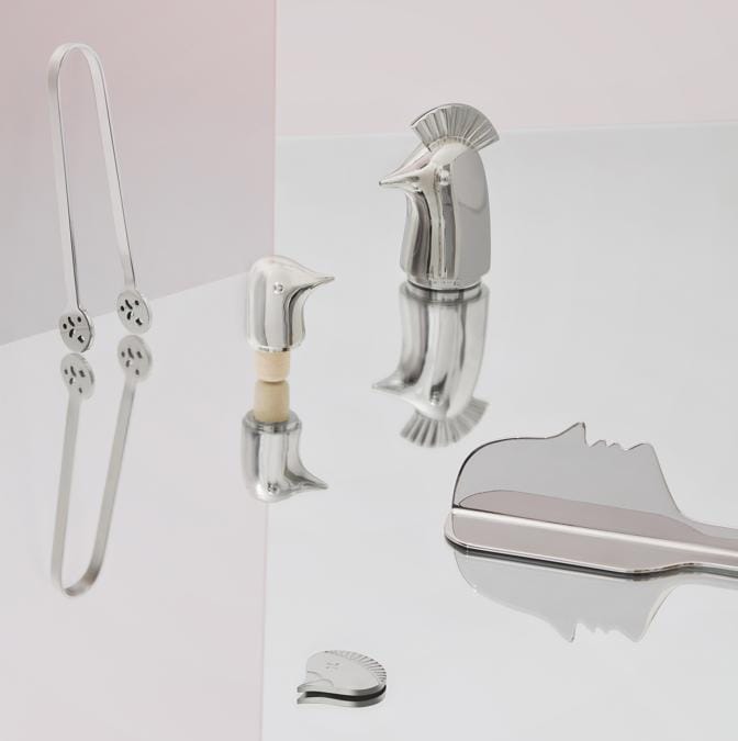 Fun-Tional Collection, di Jaime Hayon per Paola C. Collezione di oggetti surreali per la tavola, realizzati attraverso una sofisticata lavorazione del metallo che rende lo stile giocoso di Hayon anche funzionale.