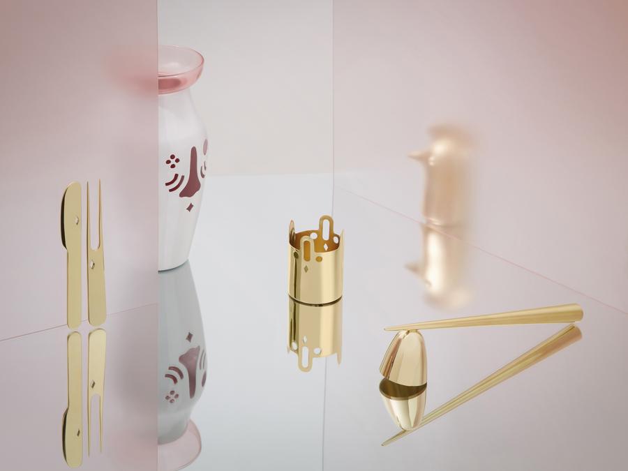 Fun-Tional Collection, di Jaime Hayon per Paola C. Collezione di oggetti surreali per la tavola, realizzati attraverso una sofisticata lavorazione del metallo che rende lo stile giocoso di Hayon anche funzionale.