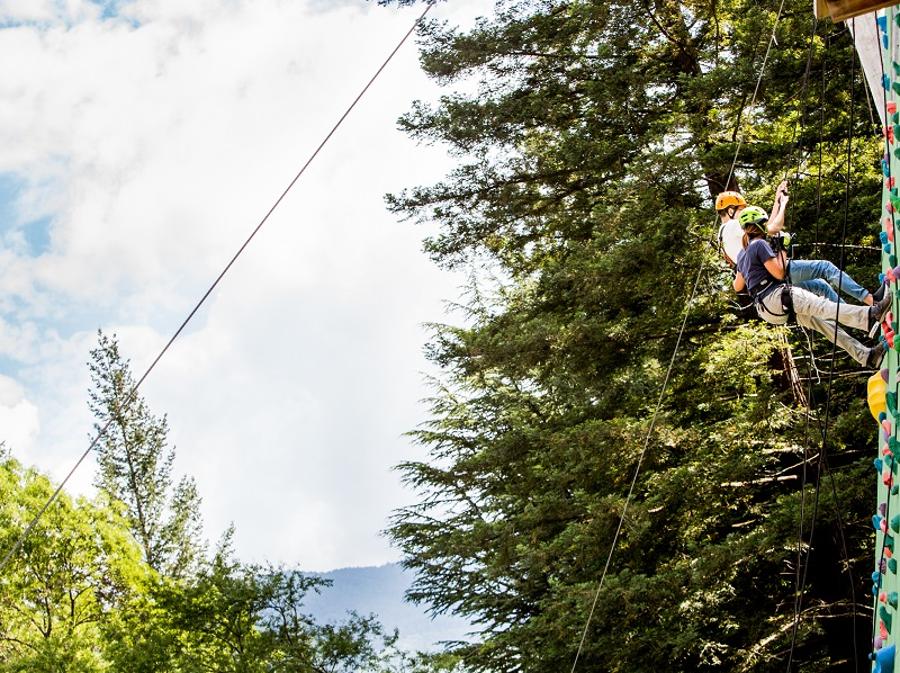 L'arrampicata è simbolica della Terapia Ricreativa Dynamo: una sfida che, superata, dà immediatamente fiducia