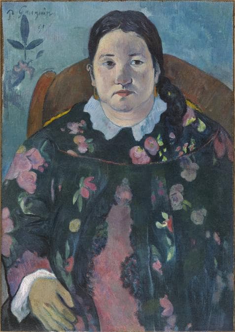 Paul Gauguin, Portrait of Suzanne Bambridge, 1891. Oil on canvas, 70 x 50 cm. Royal Museum of Fine Arts of Belgium, Brussels 4491. RMFAB, Brussels
