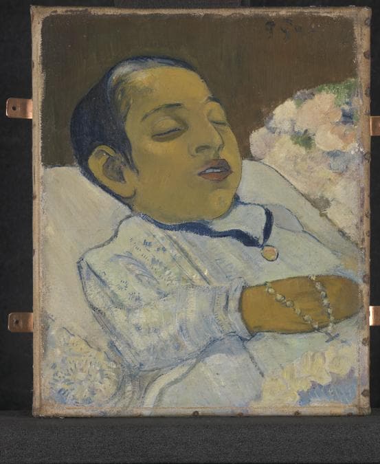 Paul Gauguin, Atiti, 1892. Oil on canvas, 29.7 × 24.7 cm. Kroeller-Mueller Museum, Otterlo, The Netherlands (KM 104.366). Kröller-Müller Museum