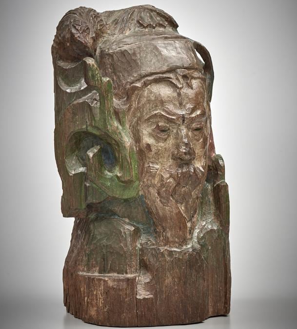 Paul Gauguin, Bust of Meyer de Haan, 1889. Oak, carved and painted, 58.4 × 29.8 x 22.8 cm. National Gallery of Canada (15310)