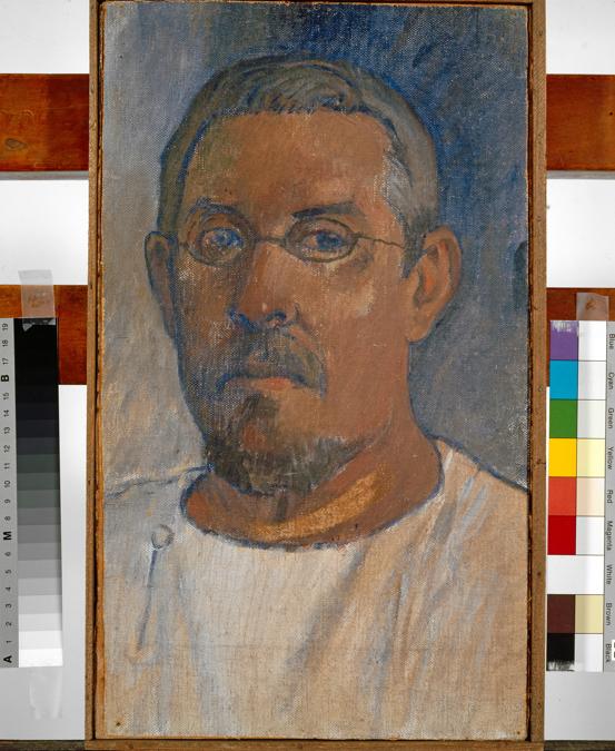 Paul Gauguin, Self-Portrait, 1903. Oil on canvas, 41.4 × 23.5 cm. Kunstmuseum Basel (1943)