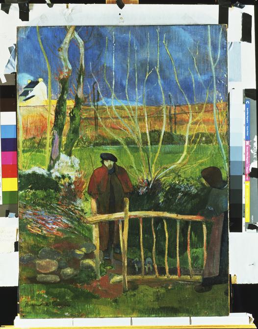 Paul Gauguin, Bonjour, Monsieur Gauguin, 1889. Oil on canvas mounted on wood, 74.9 × 54.8 cm. The Armand Hammer Collection. Gift of the Armand Hammer Foundation AH. 90.31. Hammer Museum, Los Angeles, CA