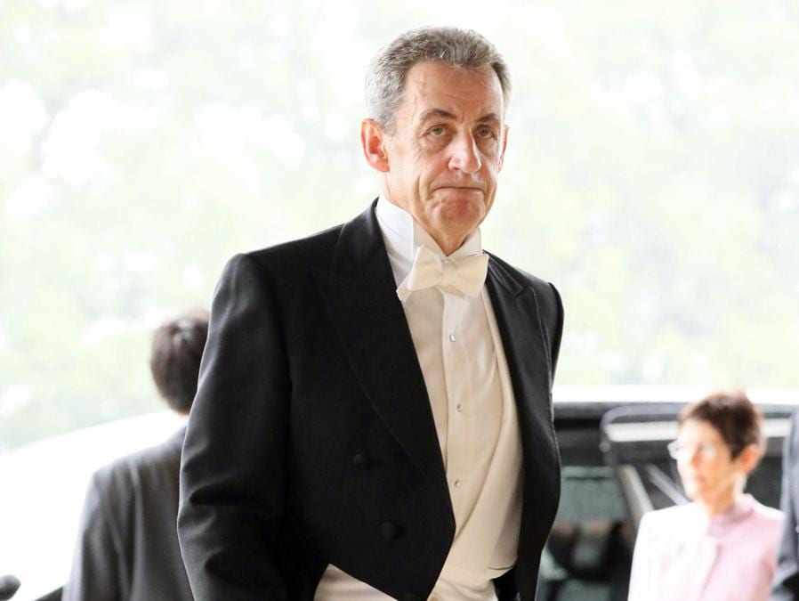 L'ex presidente francese Nicolas Sarkozy all’arrivo al Palazzo Imperiale.  EPA