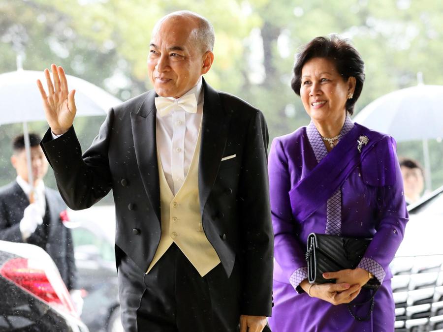 Il re cambogiano Norodom Sihamoni. EPA