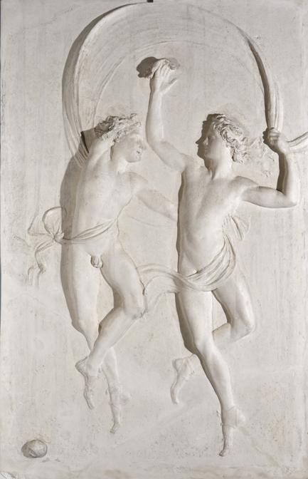 Antonio Canova, La danza dei figli di Alcinoo, Bassorilievo in gesso, 118x78x4,5 cm. Roma, Museo di Villa Torlonia - Museo del Casino Nobile. Foto di Alfredo Valeriani