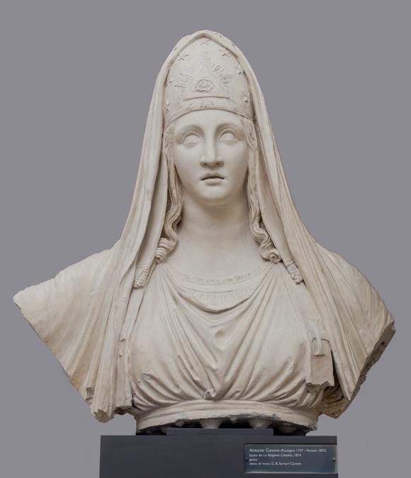 Antonio Canova, La religione, 1814/1815 Gesso, 110x116x55 cm. Roma, Accademia Nazionale di San Luca
