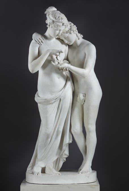 Antonio Canova, Amore e Psiche, Amore e Psich. Gesso, 148x68x65 cm. Veneto Banca spa in L.C.A.. Foto di Andrea Paris