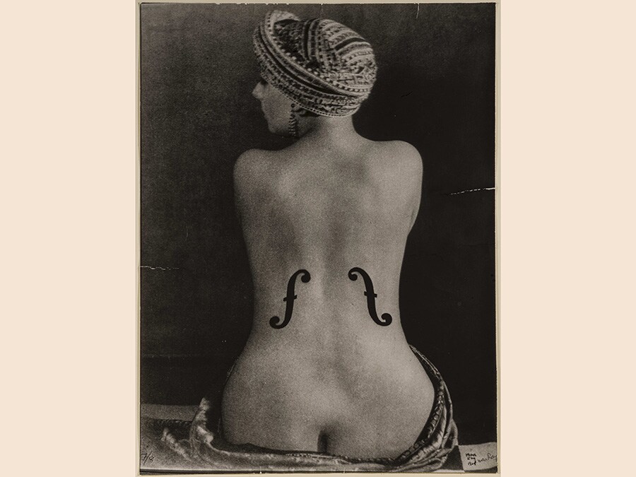 Man Ray, Le Violon d'Ingres, 1924 - 1976, cm 39 x 29,5, courtesy Archivio Storico della Biennale di Venezia - Asac, Venezia, © Man Ray Trust by Siae 2019