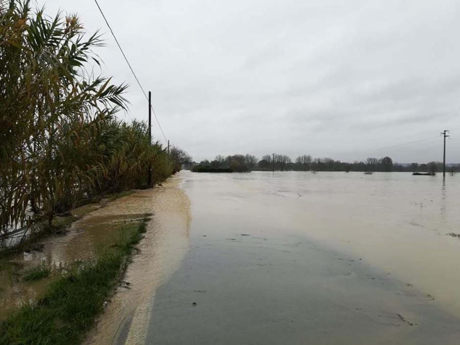 Il fiume Bormida in provincia di Alessandria.(ANSA)
