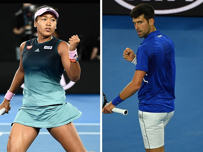 GENNAIO. TENNIS. La giapponese Naomi Osaka(sinistra) trionfa agli Australian Open femminili battendo in finale Petra Kvitova con il punteggio di 7-6, 5-7, 6-4. Nel torneo maschile, Novak Djokovic (destra) vince per la settimana volta in carriera, gli AO. Sconfitto in finale Rafael Nadal, con il punteggio di 6-3, 6-2, 6-3.