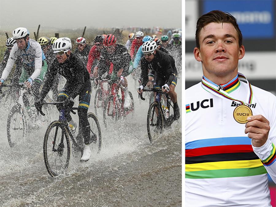 SETTEMBRE. CICLISMO. Il maltempo caratterizza la prova su strada maschile ai mondiali nello Yorkshire, costringendo gli organizzatori ad accorciare il percorso. Sul traguardo di Harrogate, il danese Mads Pedersen si laurea campione del mondo, precedendo in volata l'italiano Matteo Trentin e lo svizzero Stefan Kung.