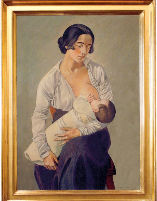 GINO SEVERINI - Maternità, 1916, olio su tela, Museo dell'Accademia Etrusca e della Città di Cortona
