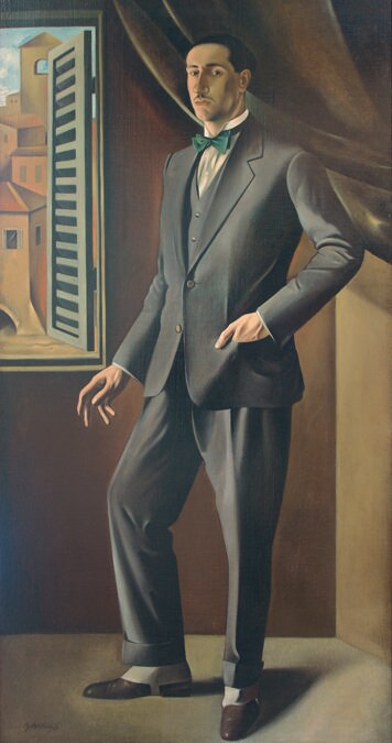 GREGORIO SCILTIAN - Ritratto del pittore futurista Ivo Pannaggi1926. Olio su tela, Fondazione Il Vittoriale degli Italiani, Gardone Riviera (BS)