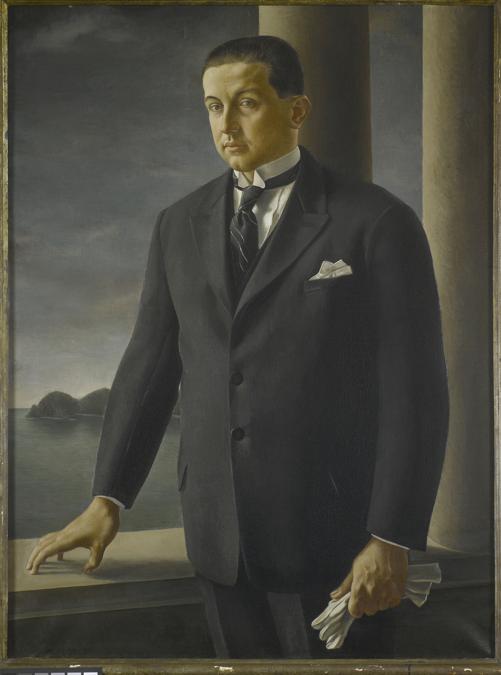 UBALDO OPPI - Il figlio dell'armatore s.d.Olio su tela, Arch. Alberto Galardi. Foto Saporetti Immagini d'Arte
