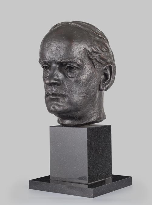 FRANCESCO MESSINA - Ritratto del pittore Pietro Marussig, inv. GG2008.11929 - bronzo, Wolfsoniana - Palazzo Ducale Fondazione per la Cultura, foto Armando Pastorino
