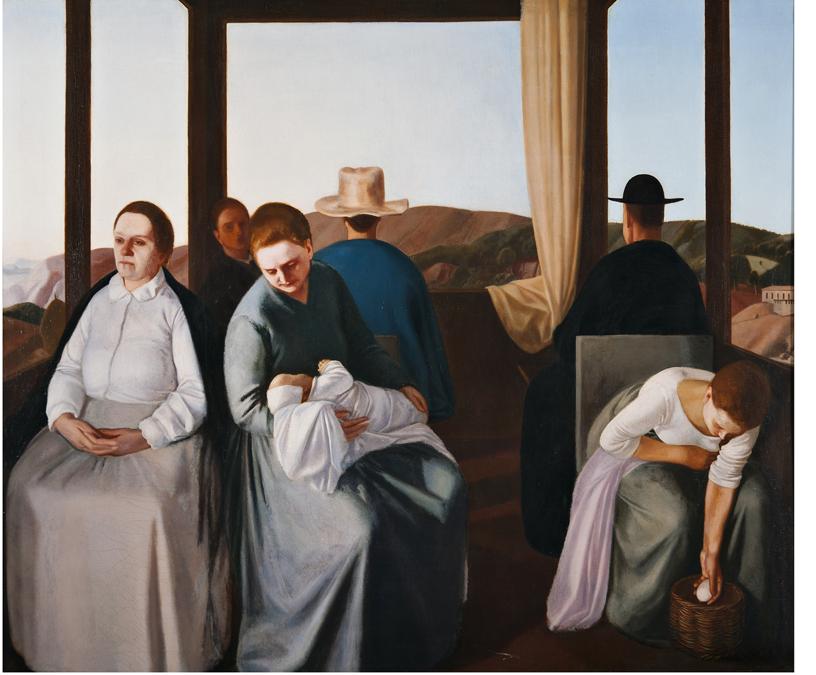 VIRGILIO GUIDI - In tram, inv. 26061923 - Olio su tela, Roma, Galleria Nazionale d'Arte Moderna e Contemporanea. Su concessione del Ministero per i Beni e le Attività Culturali.