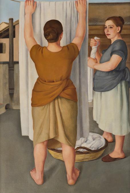 ANTONIO DONGHI - Le lavandaie1922 - olio su tela, Courtesy Galleria Russo, Roma