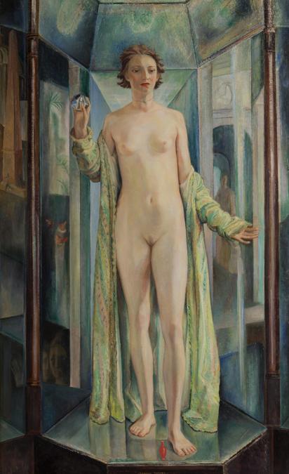 FERRUCCIO FERRAZZI - L'Idolo del prisma, inv. GX1993.473, 1925 - Olio su tavola, Wolfsoniana - Palazzo Ducale Fondazione per la Cultura