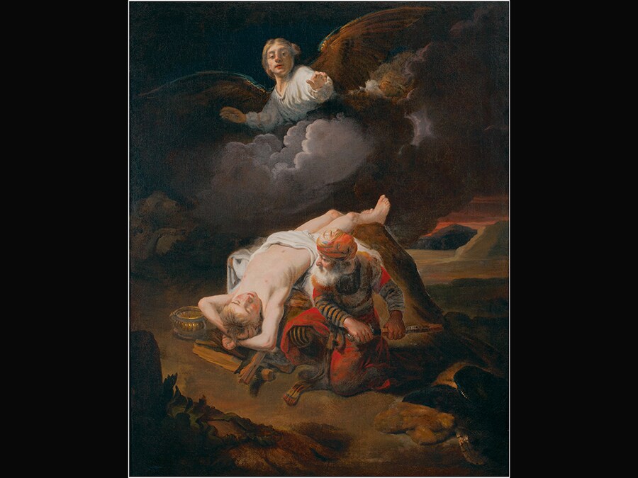Sacrifice of Isaac. Nicolaes Maes about 1653-4. © Agnes Etherington Art Centre, Queen's University, Kingston, Canada / Photo: Bernard Clark