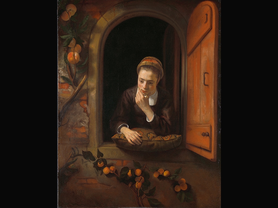 Girl at a Window. Nicolaes Maes 1653-5. © Rijksmuseum Amsterdam