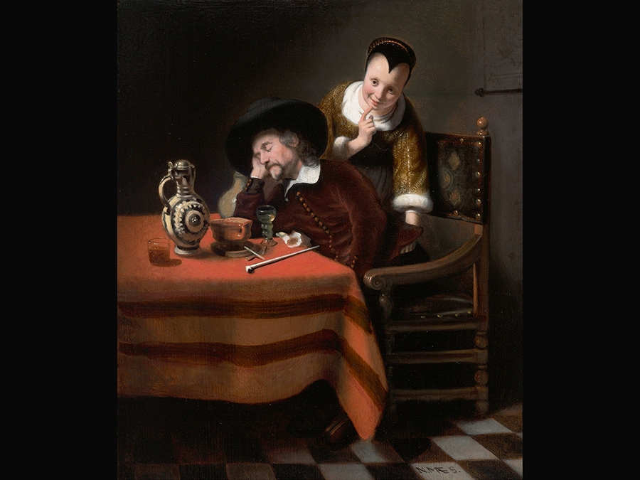 A Sleeping Man having his Pockets picked. Nicolaes Maes, about 1656. © 2019 Museum of Fine Arts, Boston