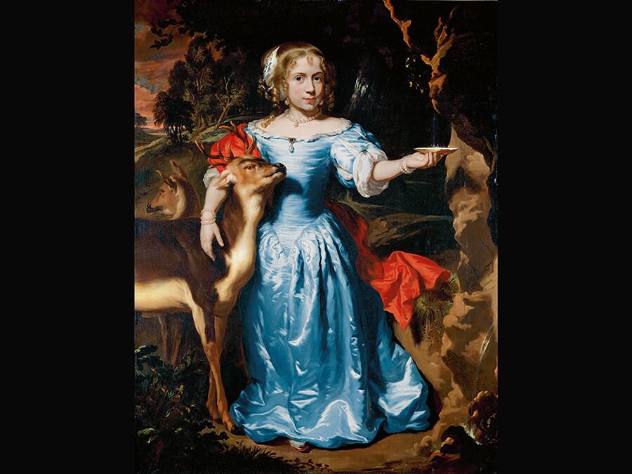 Portrait of a Girl with a Deer. Nicolaes Maes, about 1671. © 2006 Christie's Images Limited